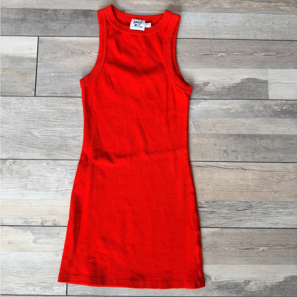 Red/Orange Sleeveless Dress